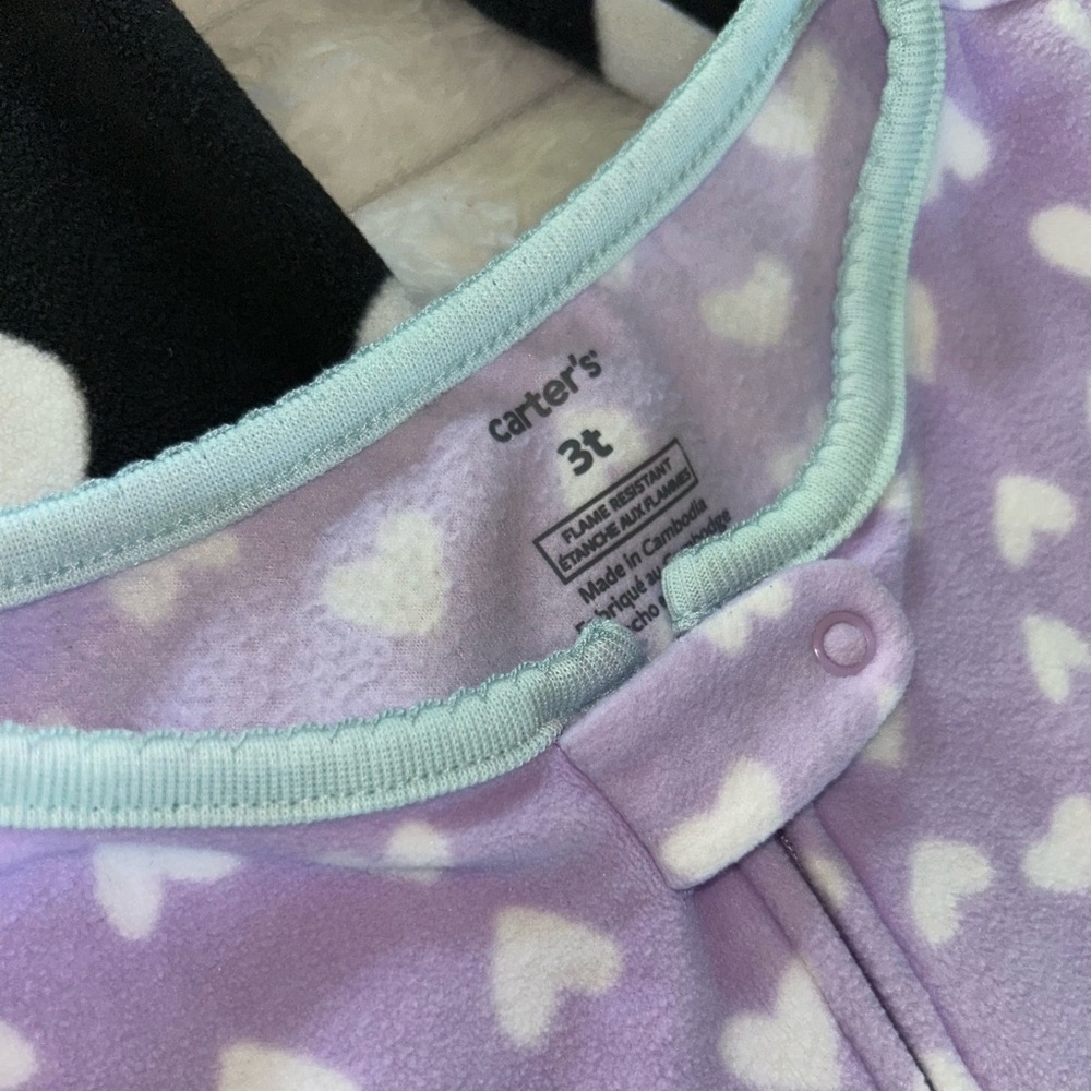 3 Piece Toddler Girl’s Size 3T Pajama Sleeper Bundle - Picture 5 of 7